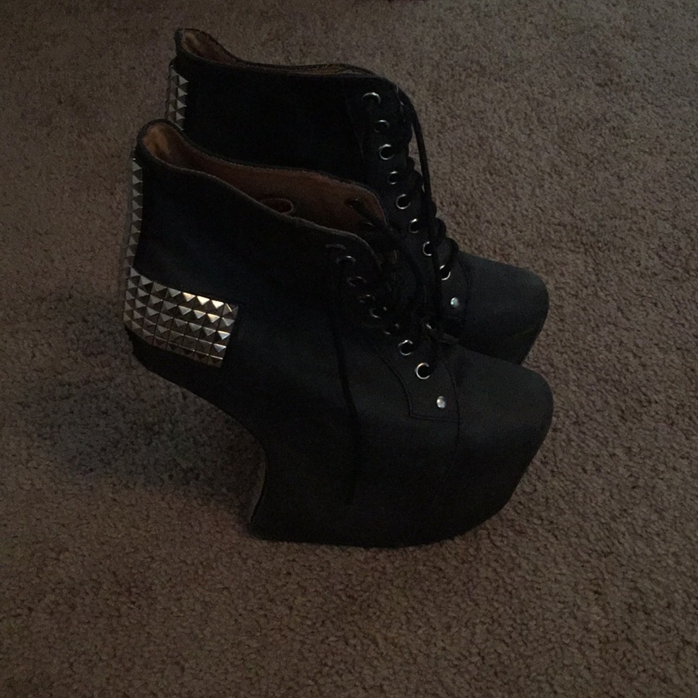Jeffrey Campbell lace up boots